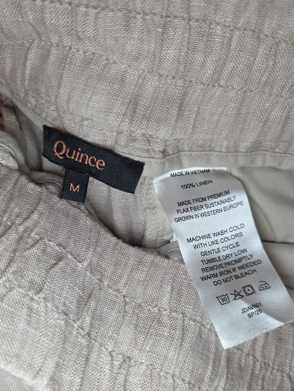 Quince European Linen Wide Leg Pant - Picture 4 of 5